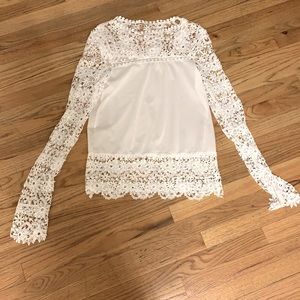 White lace top